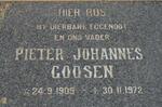 GOOSEN Pieter Johannes 1909-1972
