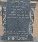 ROBINSON Sydney Lloyd 1930-1944