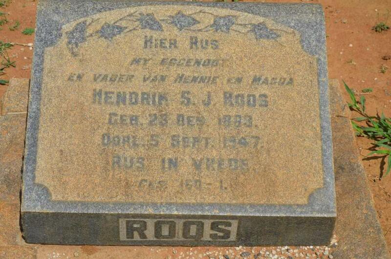 ROOS Hendrik S.J. 1883-1947