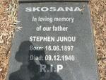 SKOSANA Stephen Jundu 1897-1946