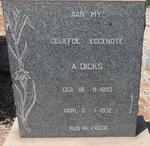 DICKS A.  1893-1972