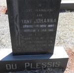 PLESSIS Johanna, du 1899-1981