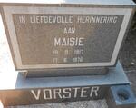 VORSTER Maisie 1917-1976