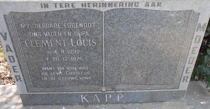KAPP Clement Louis 1892-1975