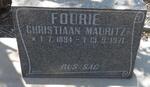 FOURIE Christiaan Mauritz 1894-1971