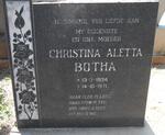 BOTHA Christina Aletta 1934-1971