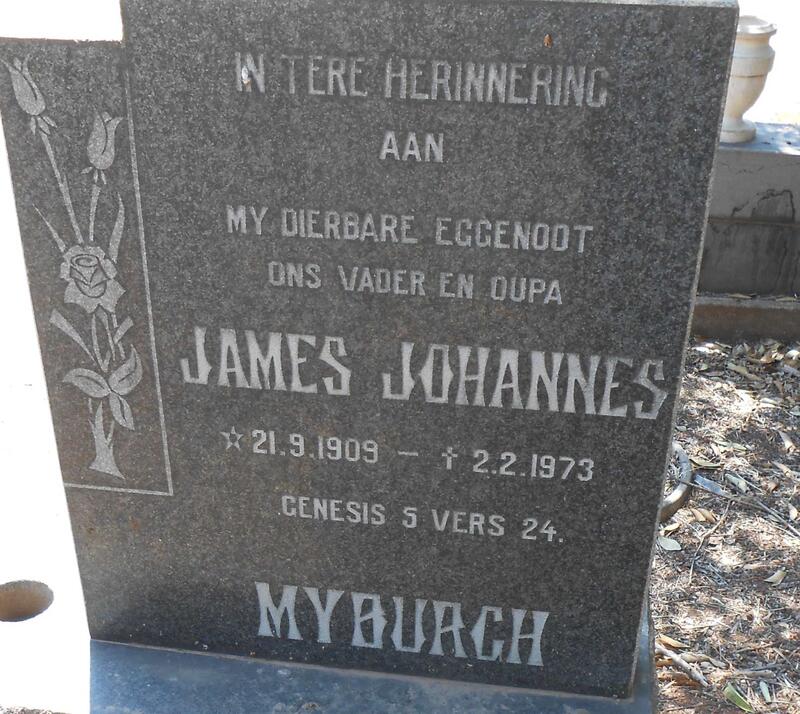 MYBURGH James Johannes 1909-1973