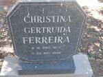 FERREIRA Christina Gertruida 1877-1966