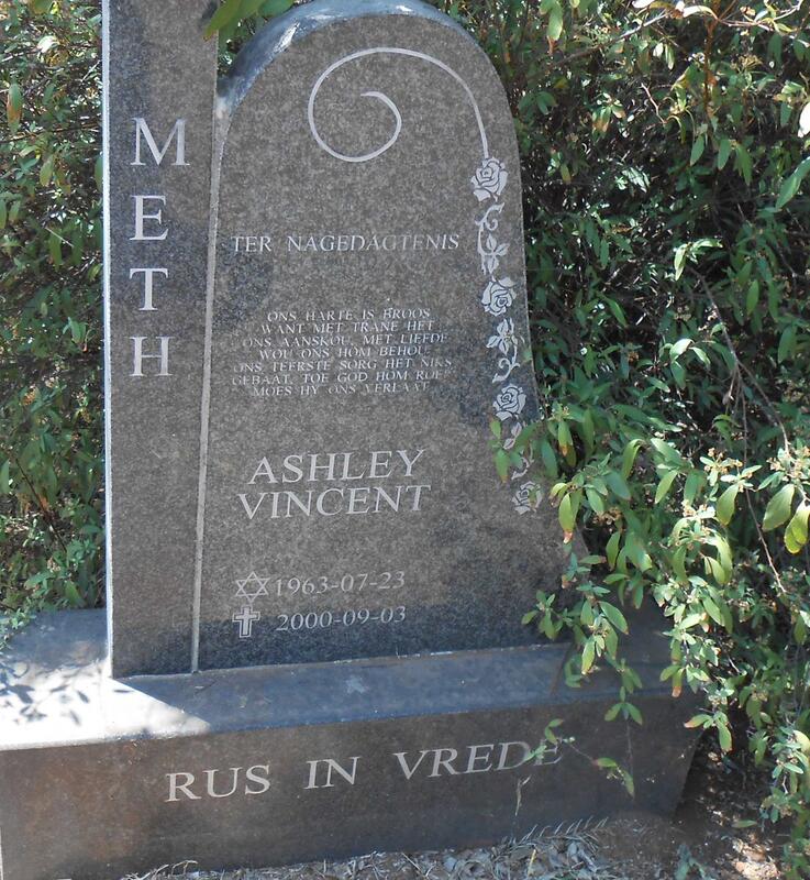METH Ashley Vincent 1963-2000