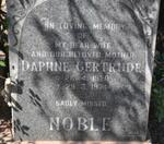 NOBLE Daphne Gertrude 1920-1974
