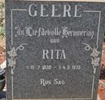 GEERE Rita 1932-1975