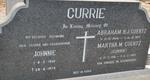 COERTZ Abraham H.J. 1904-1977 & Martha M. CURRIE 1916-1989 :: CURRIE Johnnie 1913-1975