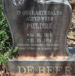 BEER Paul Dirk, de 1924-1974