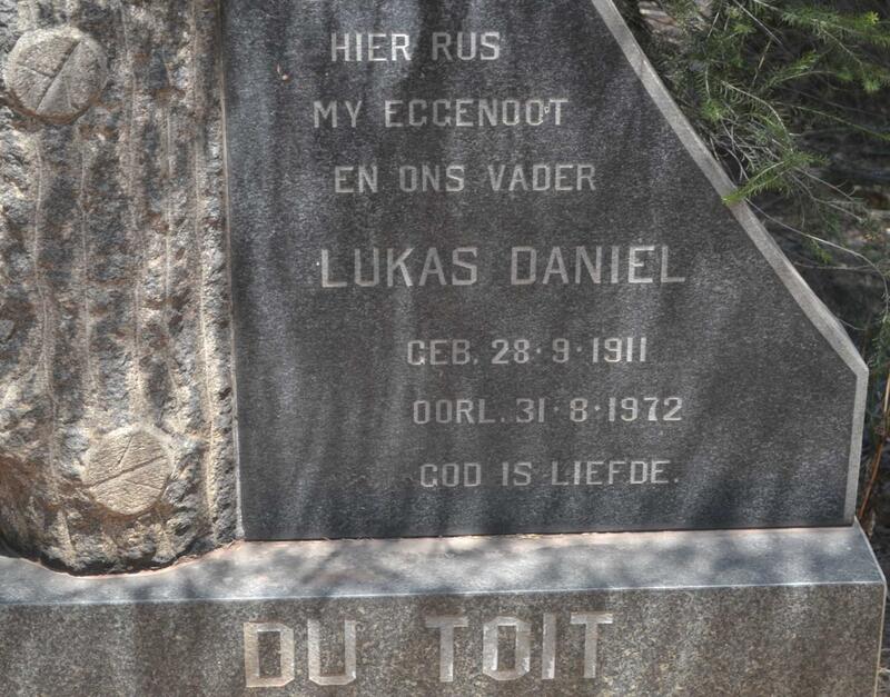TOIT Lukas Daniel, du 1911-1972