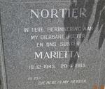 NORTIER Marietta 1945-1968