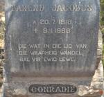 CONRADIE Barend Jacobus 1918-1968