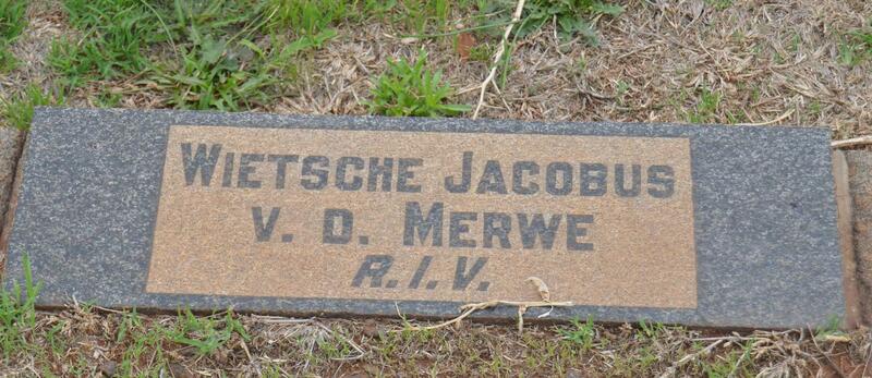 MERWE Wietsche Jacobus, v.d.