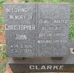 CLARKE Christopher John 1978-1978