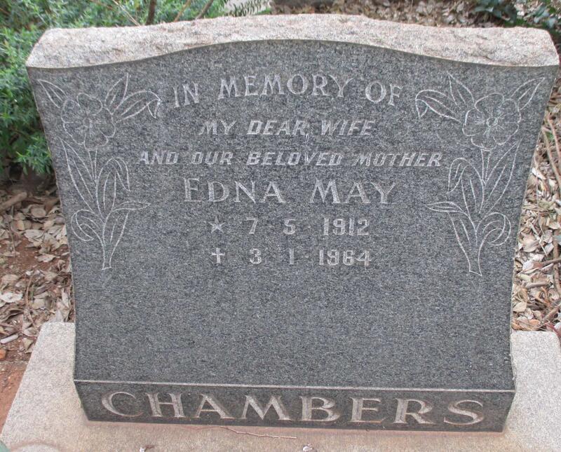 CHAMBERS Edna May 1912-1964