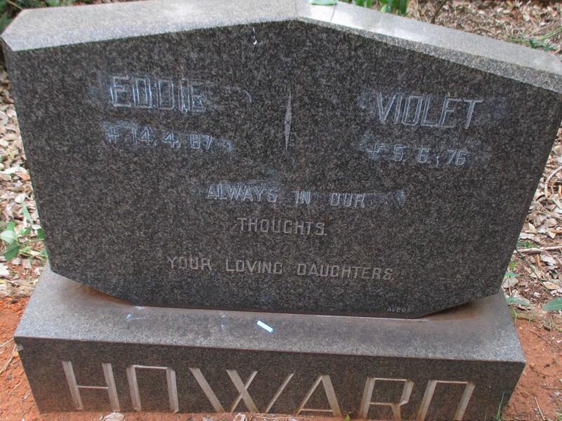 HOWARD Eddie -1967 & Violet -1976