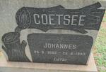 COETSEE Johannes 1862-1943