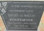 KOEKEMOER Theuns -1933 & Maggie -1936