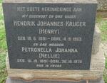 KRUGER Hendrik Johannes 1891-1953 & Petronella Johanna 1891-1973