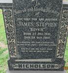 NICHOLSON James Stephen 1931-1953