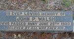 WALSH John P. -1933