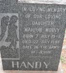 HANDY Marion Minny 1948-1948