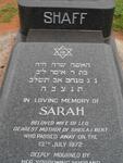 SHAFF Sarah -1972