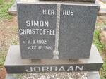 JORDAAN Simon Christoffel 1902-1980