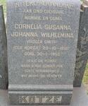 KOTZE Cornelia Susanna Johanna Wilhelmina voorheen SMITH nee NORTJE 1880-1955
