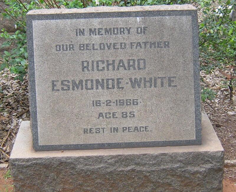 WHITE Richard, Esmonde -1966