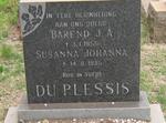 PLESSIS Barend J.A., du -1955 & Susanna Johanna -1935