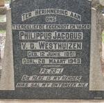 WESTHUIZEN Philippus Jacobus, v.d. 1891-1949