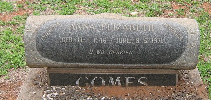 GOMES Anna Elizabeth 1946-1971
