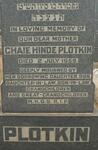 PLOTKIN Chaie Hinde -1959