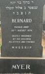MYER Bernard -1974