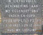 WESTHUIZEN Philippus, van der 1927-1986