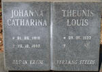 STRYDOM Theunis Louis 1922 & Johanna Catharina 1916-1980