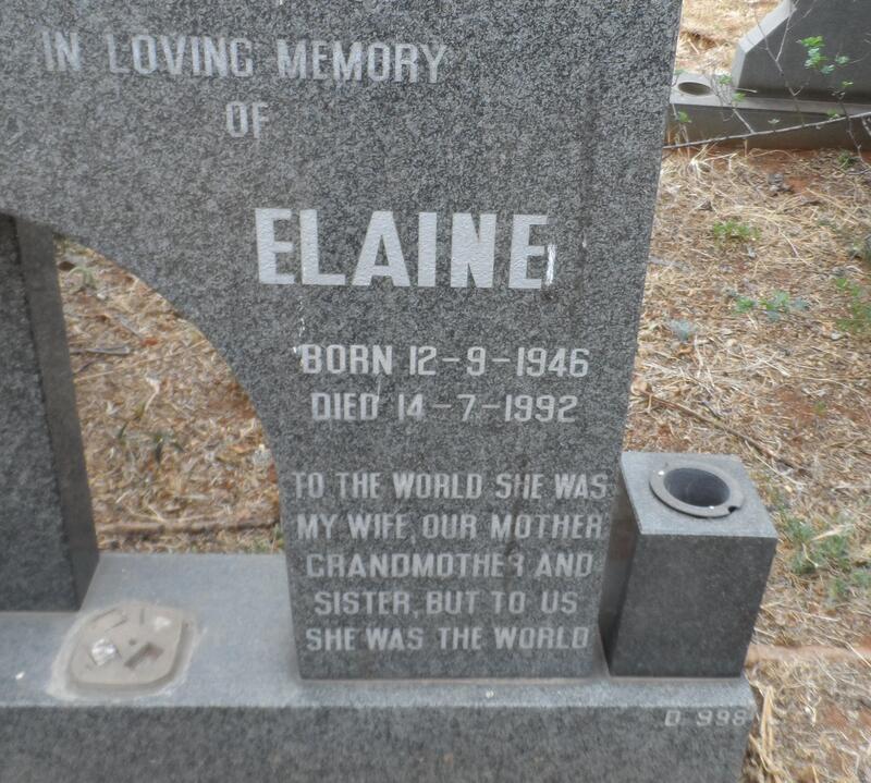 ? Elaine 1946-1992