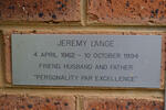 L'ANGE Jeremy 1962-1994