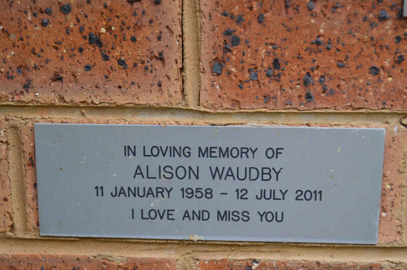 WAUDBY Alison 1958-2011