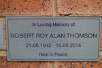 THOMSON Robert Roy Alan 1942-2015