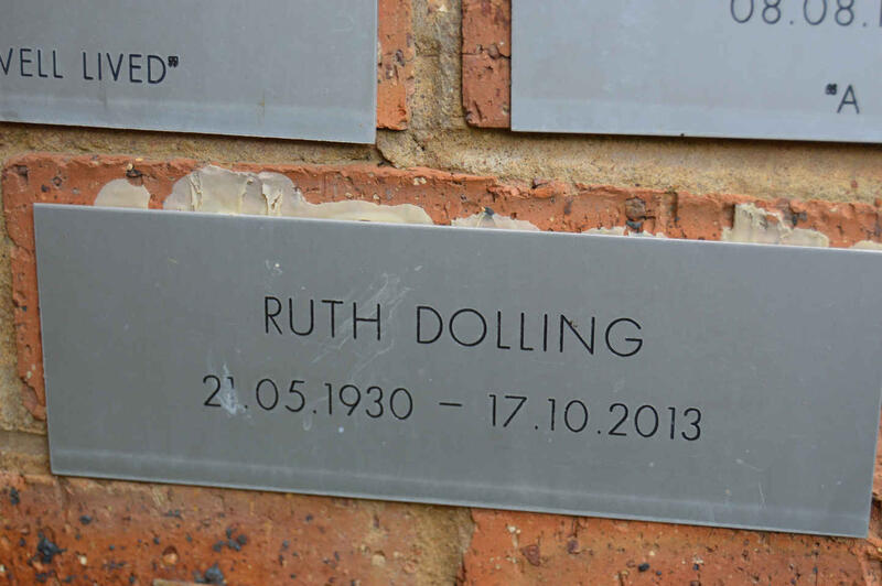 DOLLING Ruth 1930-2013