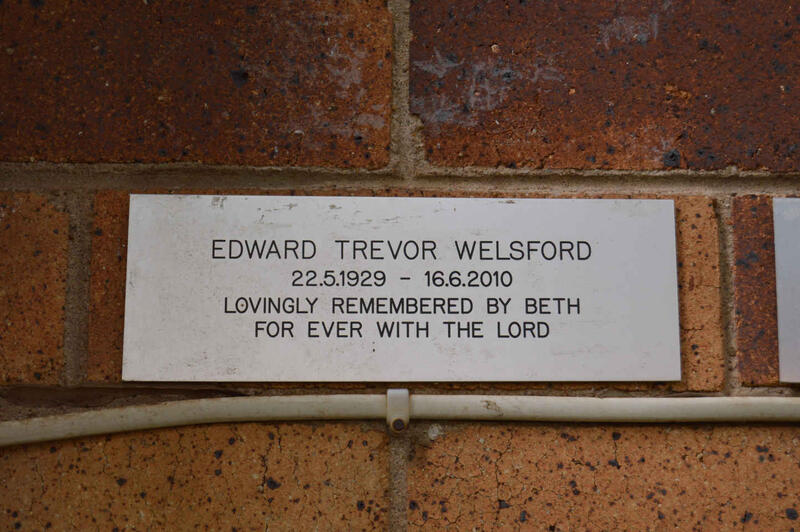 WELSFORD Edward Trevor 1929-2010