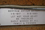 MAISEY Bertram Arthur 1917-1993