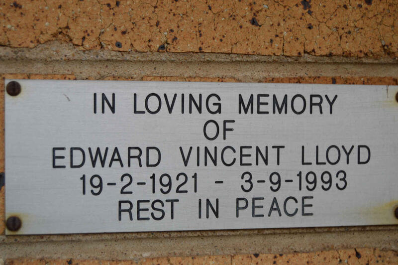 LLOYD Edward Vincent 1921-1993