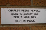 HEWGILL Charles Peers 1916-1990